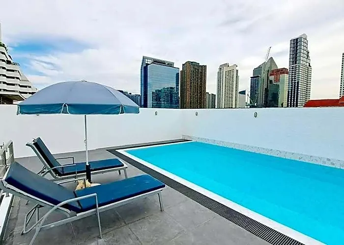 Custom Design Loft With Views And Rooftop Pool 4* 曼谷
